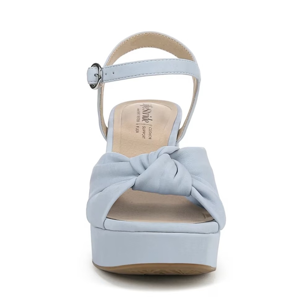Light Blue Women's Platform Sandals - Picture 2 of 7